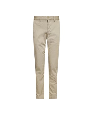 Lacoste Slanke chino’s van katoen voor heren (Beige)
