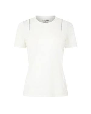 Castore Dames Aeromesh Reflecterende Detail T-Shirt (Briljant Wit)