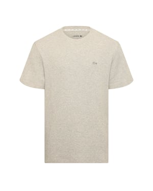 Men's Lacoste Waffle Tee in Silver Chine