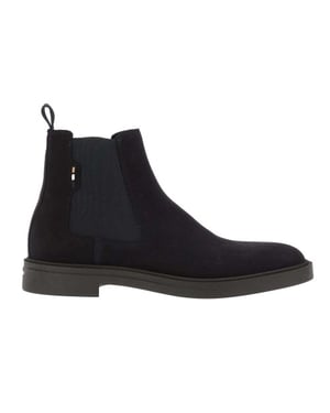 Boss Heren Calev Suede Chelsea Laarzen (Donkerblauw)