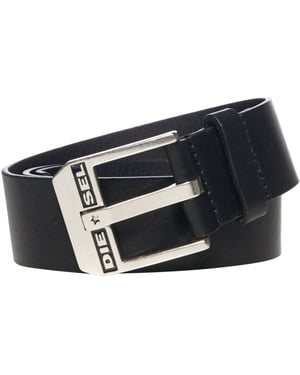 Diesel Heren Bluestar Buffelleer Riem (Zwart)
