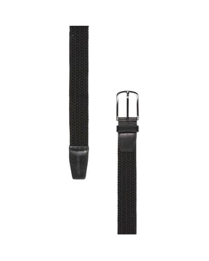 Lyle & Scott Flätat vävt bälte (Jet Black)