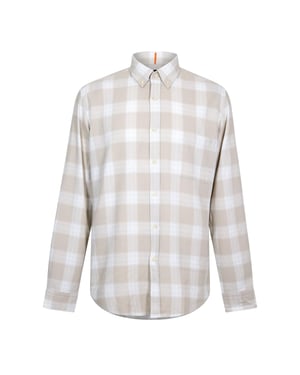 Boss Rickert-overhemd voor heren (Licht Beige)