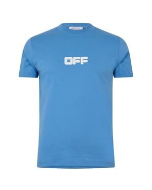 Off White Heren Slim T-shirt in katoen (Allure)