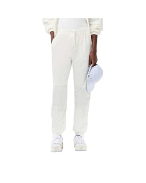 Lacoste Effen fleece joggingbroeken voor dames (Wit)