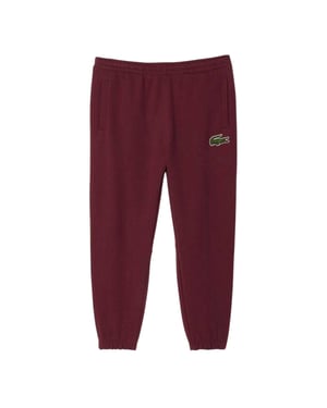 Lacoste Unisex Volwassen Geborduurde Logo Trainingsbroek (Rood)