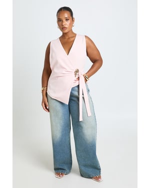 Plus Trim Detail Waist Coat