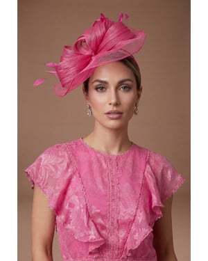 Loop And Feather Detail Fascinator