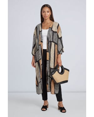 Geo Printed Kimono