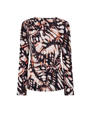 Biba Dames/Dames Vlinder Lichtgewicht Blouse (Vlinder Groen)