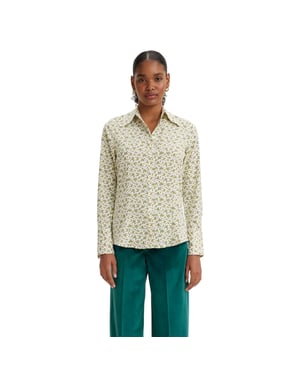 Levis Elodie-blouse met normale pasvorm voor dames (Mosgroen)