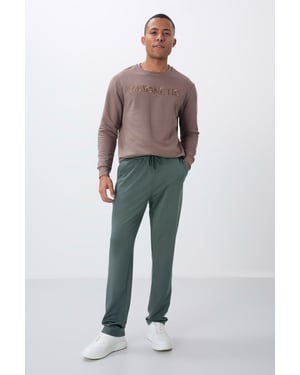 Heren Regular-Fit Katoenmix Sweatpants