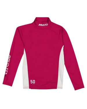 Musto Barn Champion Solskydd Gym Rash Topp (Rosa)