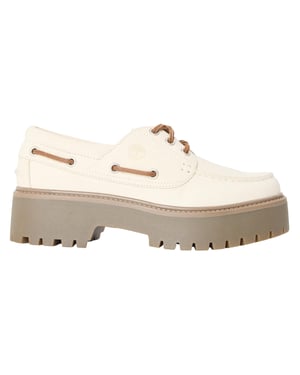 Timberland Dames-platformschoenen van Stone Street van nubuck (Natuurlijk)