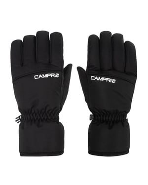 Campri Skihandschoenen met logo heren (Zwart)