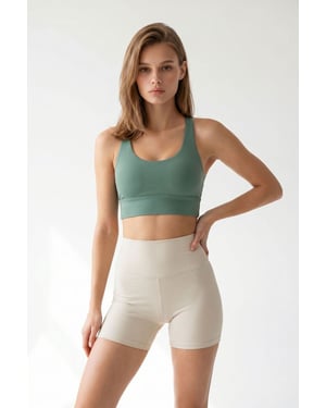 Hooggetailleerde Skinny Fietsshorts