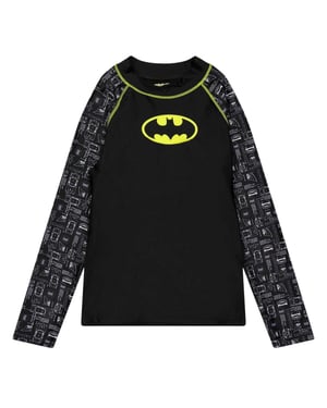Zoggs Batman-soltröja för barn (Svart)