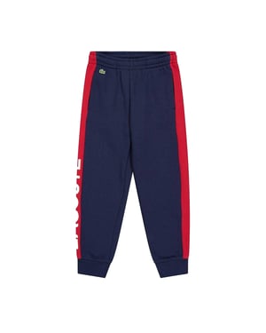 Lacoste Joggingbroeken met kleurblokken voor kinderen (Marineblauw/Oranje)
