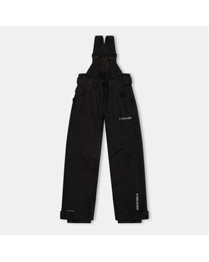 Boys Head Pro Jr Solid Patterned Salopette Ski Pants in Black