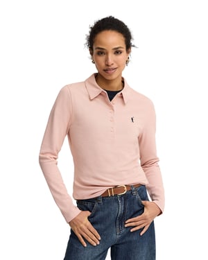 Women's Polo Shirt Long Sleeve Slim Fit POLO-SHIRT-L-S4