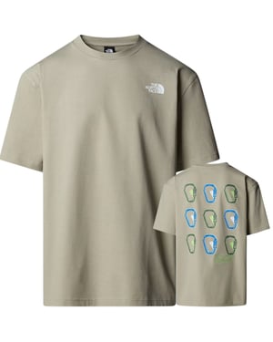 The North Face Mens U SS NSE Oversized T-Shirt Clay Grey