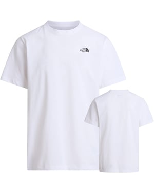The North Face Men's Evolution embroidered logo Simple Dome T Shirt White