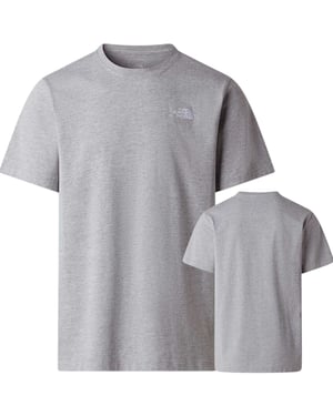 The North Face Men's Evolution embroidered logo Simple Dome T Shirt Grey