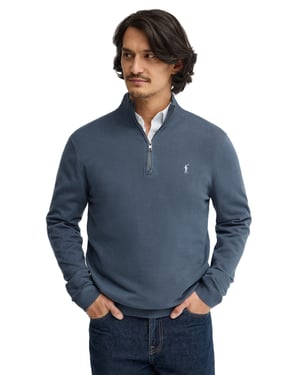 Men's Zip Neck Sweater PULLOVER12