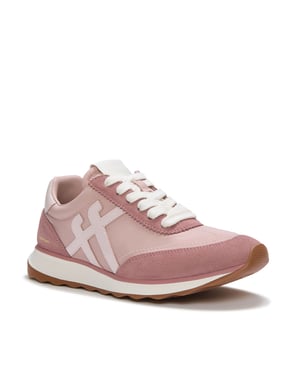 FitFlop X Pantone Retro-Q Suède Dames Roze Sneakers