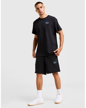 Nike Athletic T-Shirt Shorts Set Mens Black 