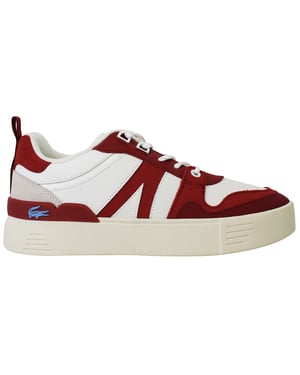 Lacoste L002 222 1 Womens White/Red Trainers