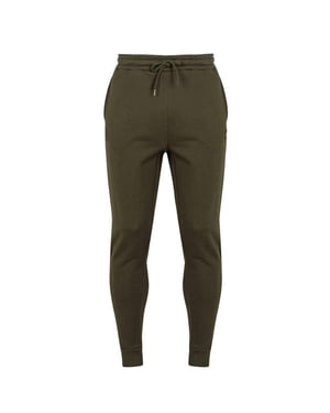 Lyle & Scott Skinny joggingbroek met omgeslagen boorden voor heren (Olijf)