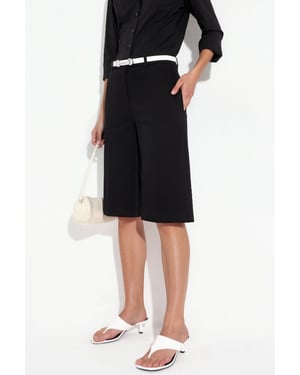 Rechtaf lopende Bermuda Shorts (zonder Ceintuur)
