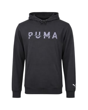 Puma Cloudspun Branded Mens Black Hoodie