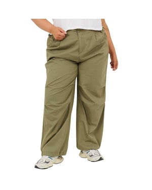 Brave Soul Kvinnor/Damer Plus Cargo byxor (Khaki grönt)
