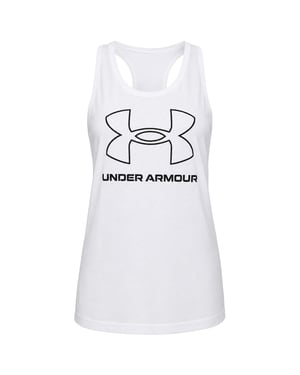 Under Armour Sportstyle Logo Womens White Vest