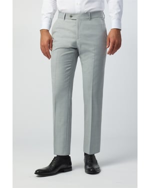Skinny Suit Trousers in Silver