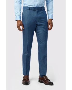 Slim Fit Suit Trousers in Blue
