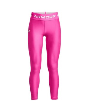 Under Armour Leggings med logotyp för flickor (Rosa/vit)