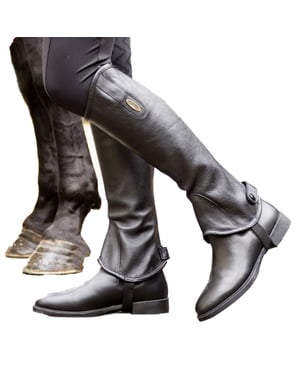 Brogini Volwassen uniseks Vicenza Grain Leather Gaiters (Bruin)