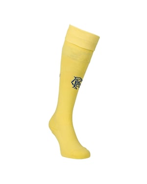 Castore Unisex-fotbollsstrumpor för vuxna från Rangers FC (målvaktsmodell) (Gul)
