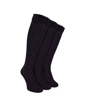 3 Pack Heren Wol Kilt Sokken | Kniehoog Omgeslagen Warm Lange Sokken