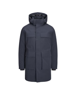 Jack And Jones Heren Relaxed Fit Parka (Donker Marineblauw)