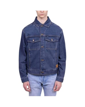 Timberland Herenjeansjas in effen kleur, reguliere pasvorm (Indigoblauw)