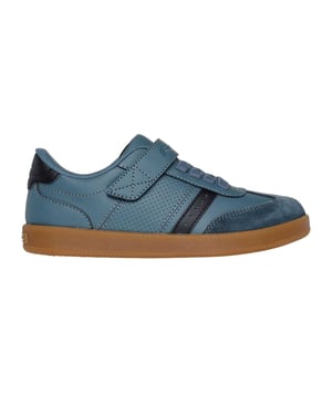 Skechers Zinger Street suède sportschoenen voor jongens (Leisteen)