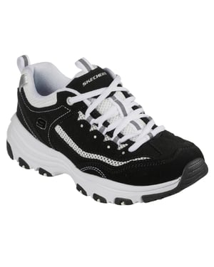 Skechers Dames I Conik-sportschoenen (Zwart, Wit)