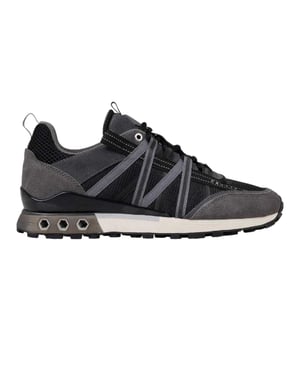Cruyff Heren Suède Hex-Tech Sneakers (Zwart/Grijs)