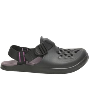 Chaco Unisex-klompen met strepen voor volwassenen (Zwart)