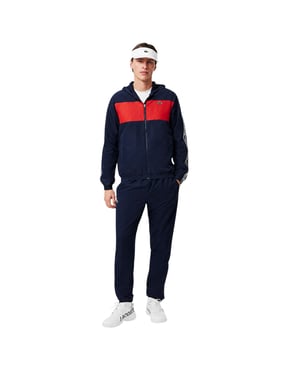 Lacoste Heren Kleurblok Logo Tennisjack (Marine)