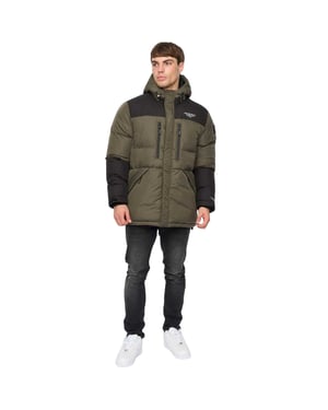 Crosshatch Heren Polyester Puffer Jacket (Groen)